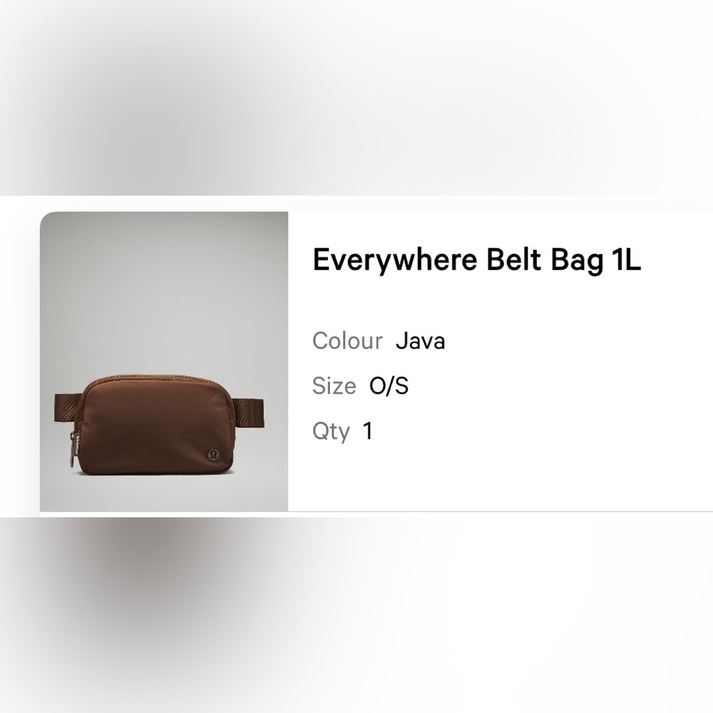Lululemon Java belt bag